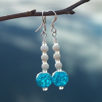 Sapphire Sparkle Fragrance Earrings $14.99